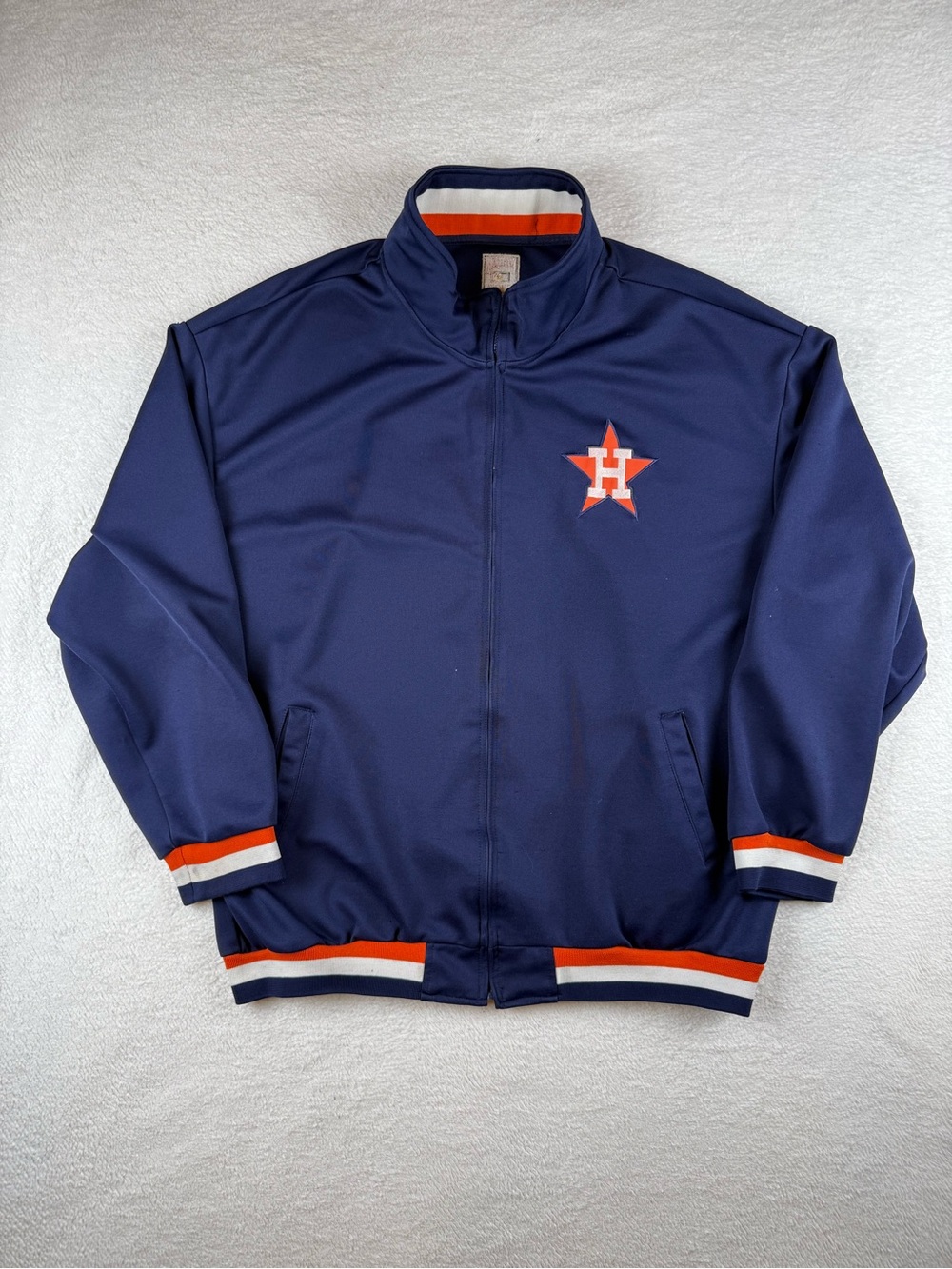 Vintage Copperstown Collection Majestic Houston Astros Mens 2XL Full-Zip Jacket